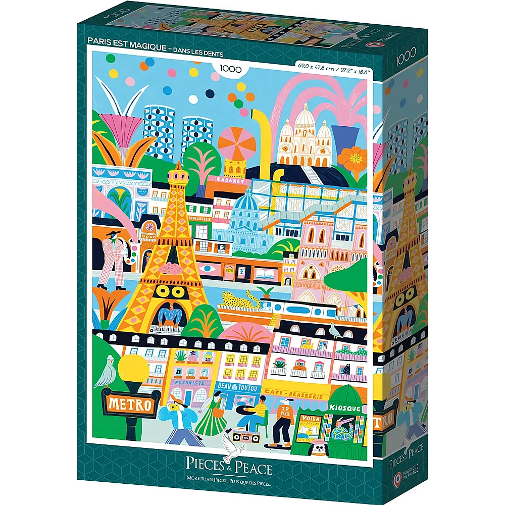 Pieces & Peace Puzzle Paris est Magique - 1000 Teile