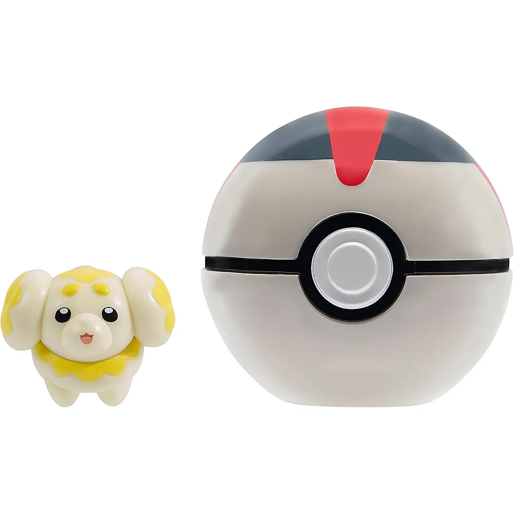 Jazwares Pokemon Clip N GO FIDOUGH UND Timer Ball