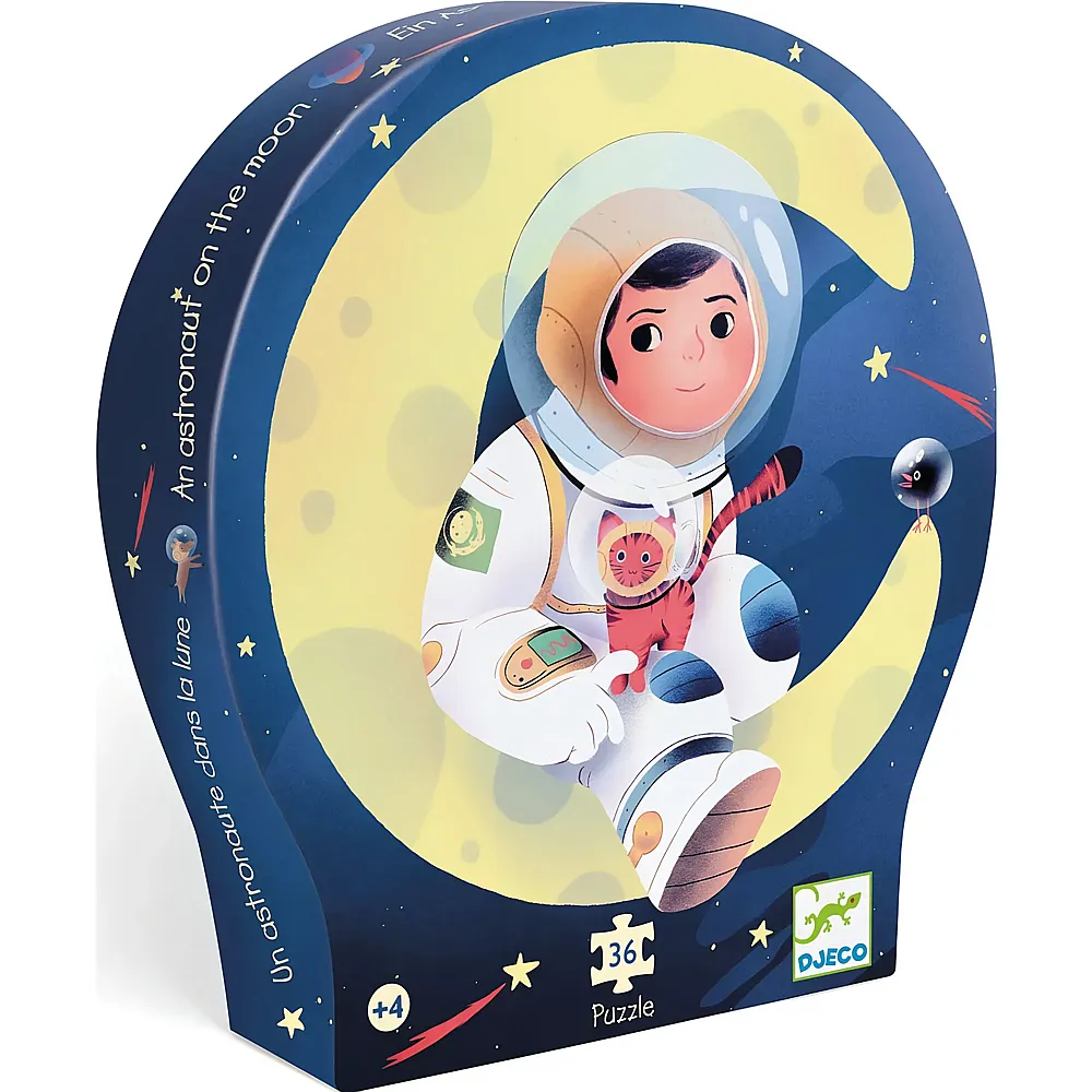 Djeco Puzzle Astronaut auf dem Mond 36Teile