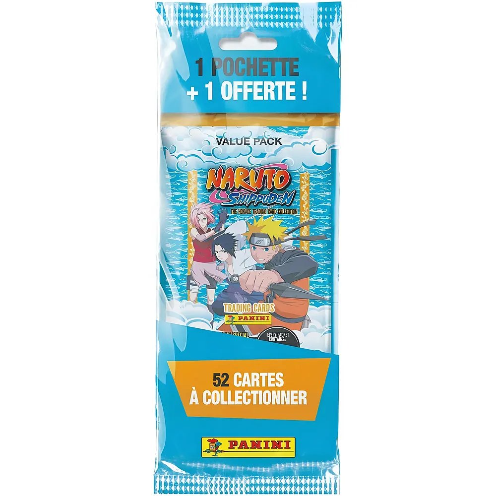 Panini Naruto Trading Cards Fat Pack 1 Tasche gekauft + 1 gratis dazu