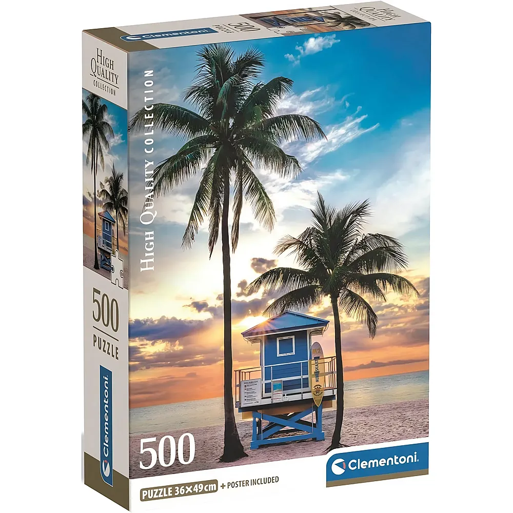 Clementoni Puzzle Florida, Miami Beach - 500 Teile