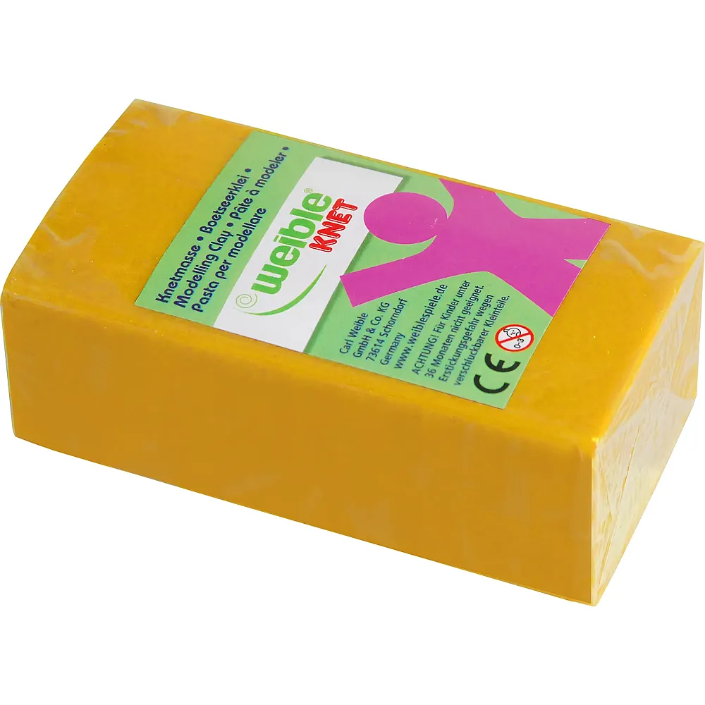 Weible Blockknete Gelb - 250 g | Kneten & Formen