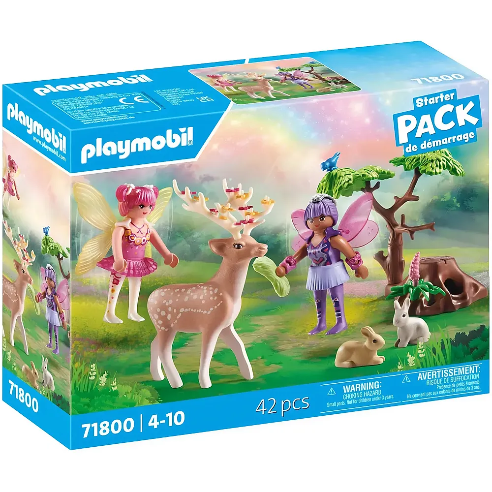 PLAYMOBIL Fairies Feen mit s�ssen Waldtieren 71800