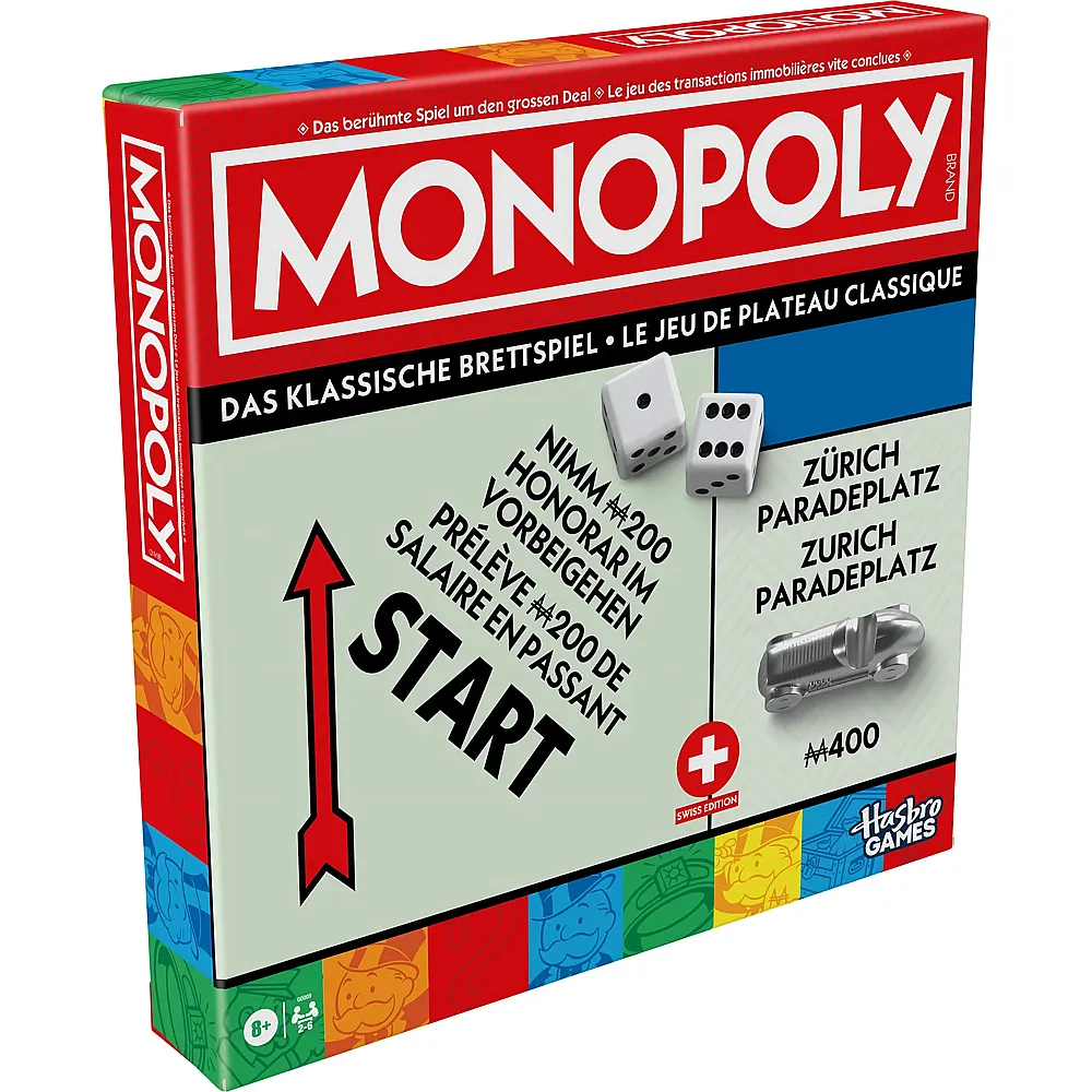Hasbro Gaming Monopoly Classic Refresh Schweiz DE