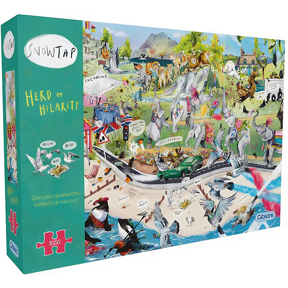 Gibsons Puzzle Snowtap Herde der Heiterkeit - 1000 Teile