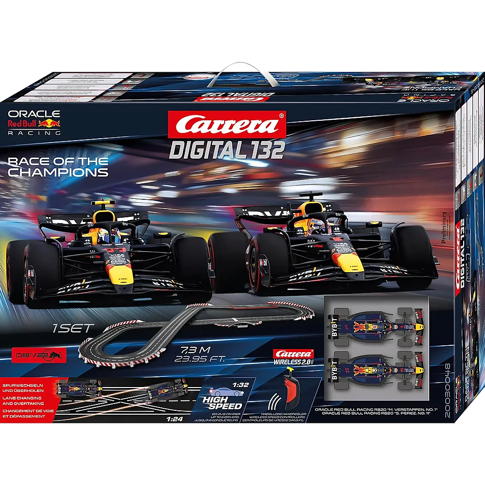 Carrera Digital 132 F1 Race of the Champions 7.3 Meter/ Wireless 2.0