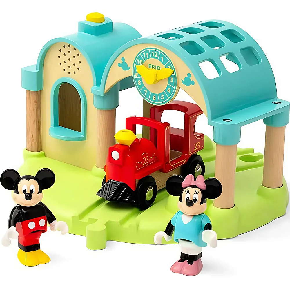 Brio Mickey Mouse Bahnhof mit Aufnahmefunktion