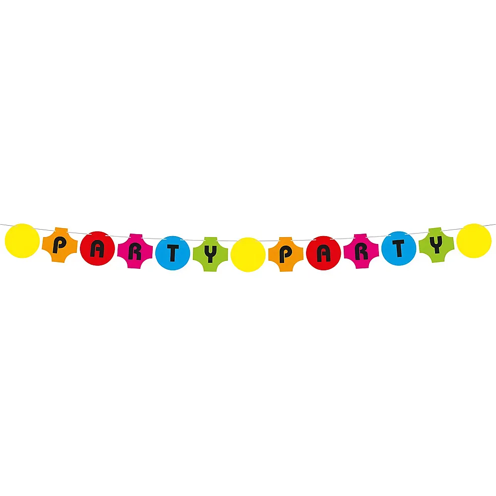 meinspielzeug - Folat Wimpelkette Konfetti Party 10m mit 13 Wimpeln je 20cm