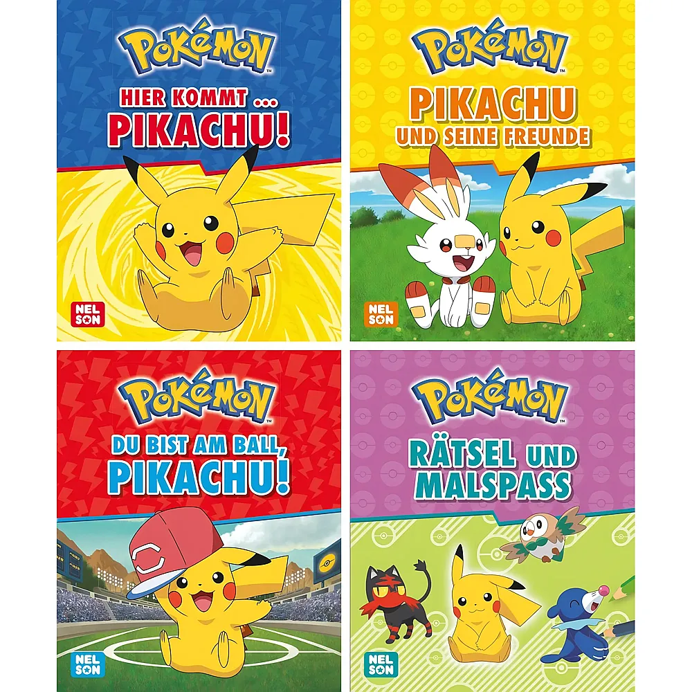 Nelson Mini-B�cher Pikachu 1-4 Pok�mon | Pixi & Mini-B�cher