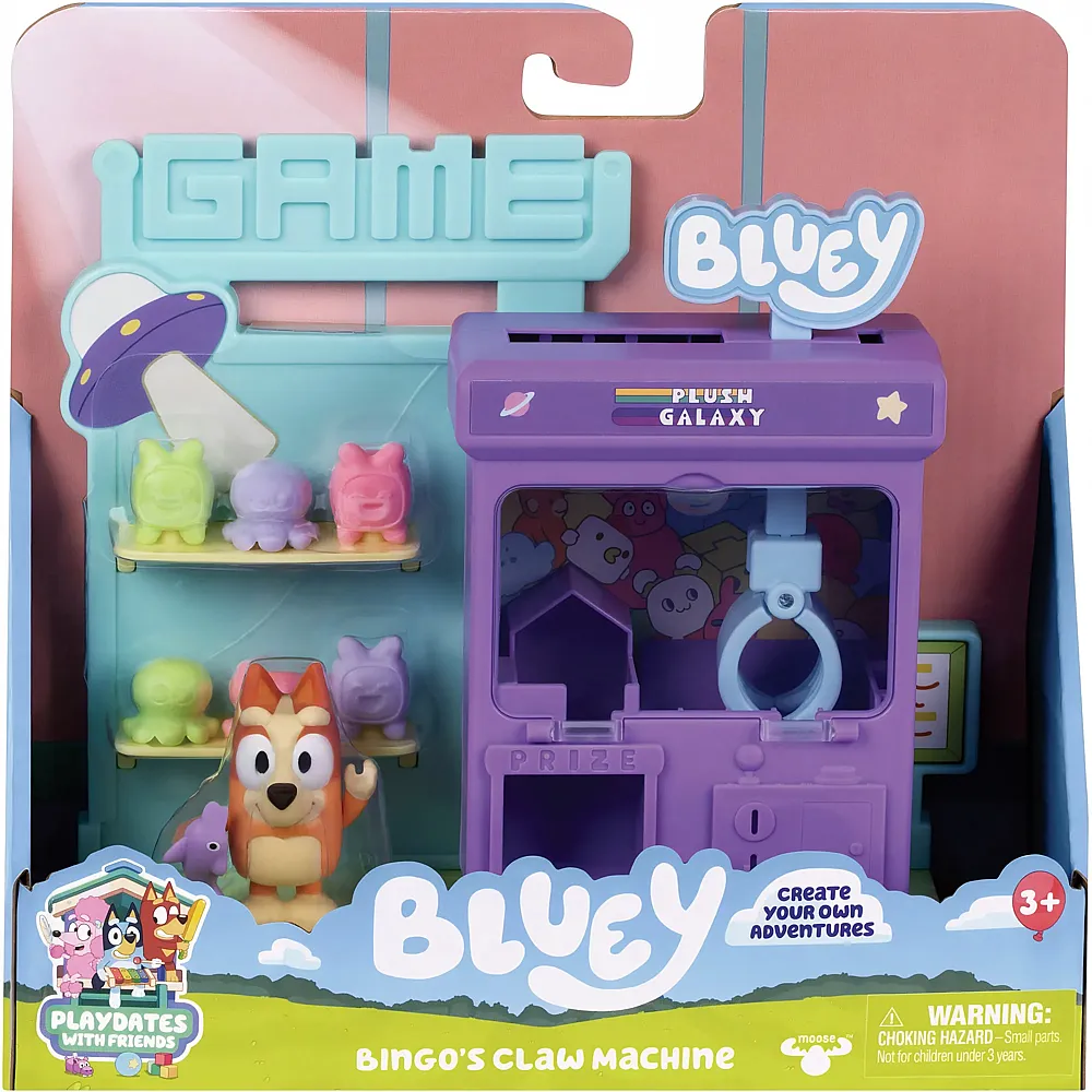 Moose Toys Bluey Bingo Greifautomat Spielset, ca. 19x8x17 cm, 1