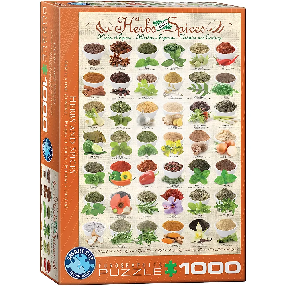 meinspielzeug - Eurographics Puzzle Kr�uter und Gew�rze 1000Teile | Puzzle 1000 Teile
