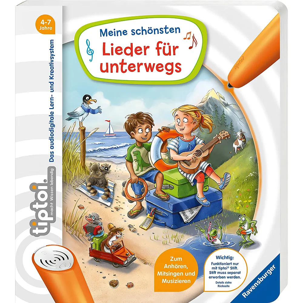 Ravensburger tiptoi Meine sch�nsten Lieder f�r unterwegs