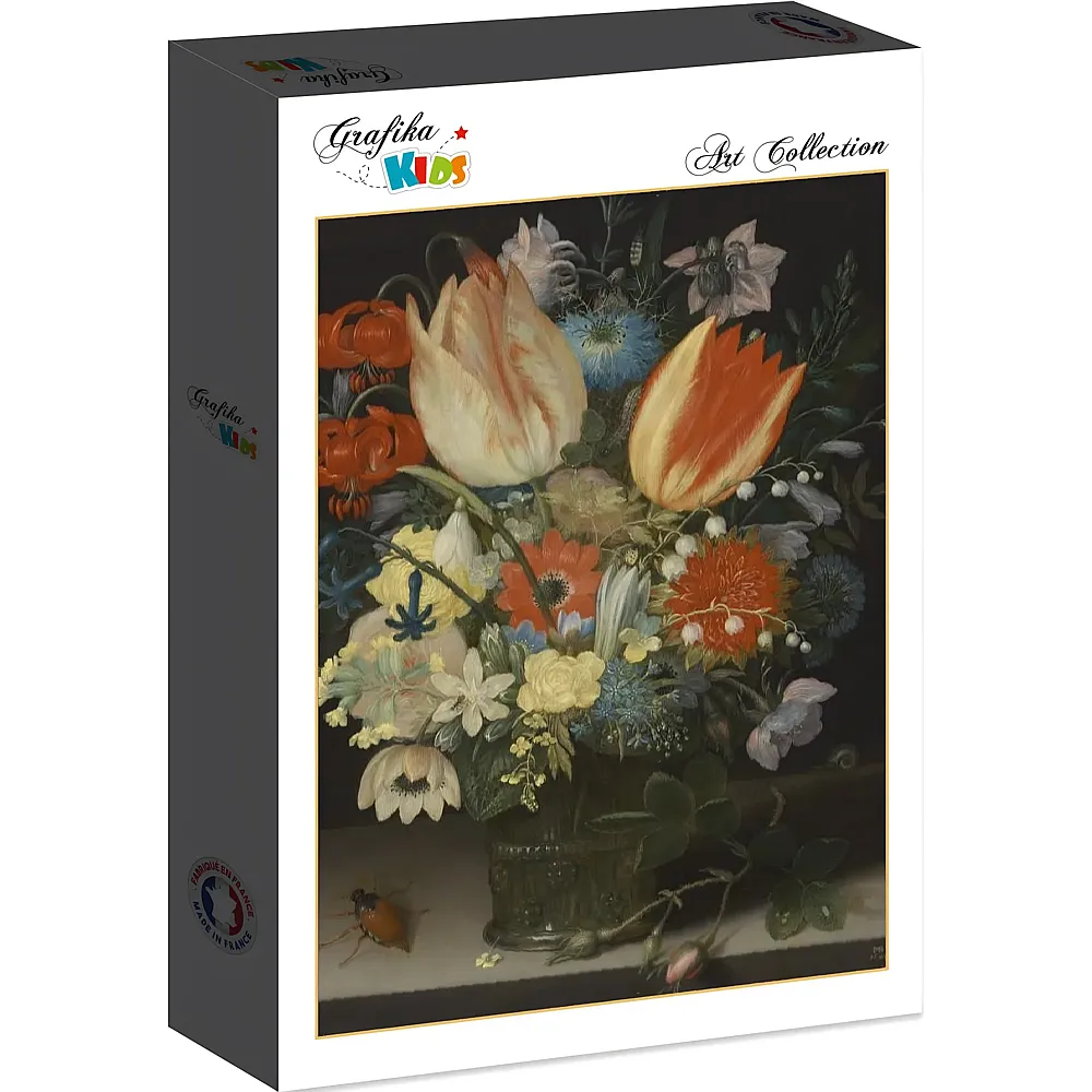 Grafika Puzzle Art Collection Peter Binoit Grafika Kids Still Life with Tulips, 1623 - 12 Teile