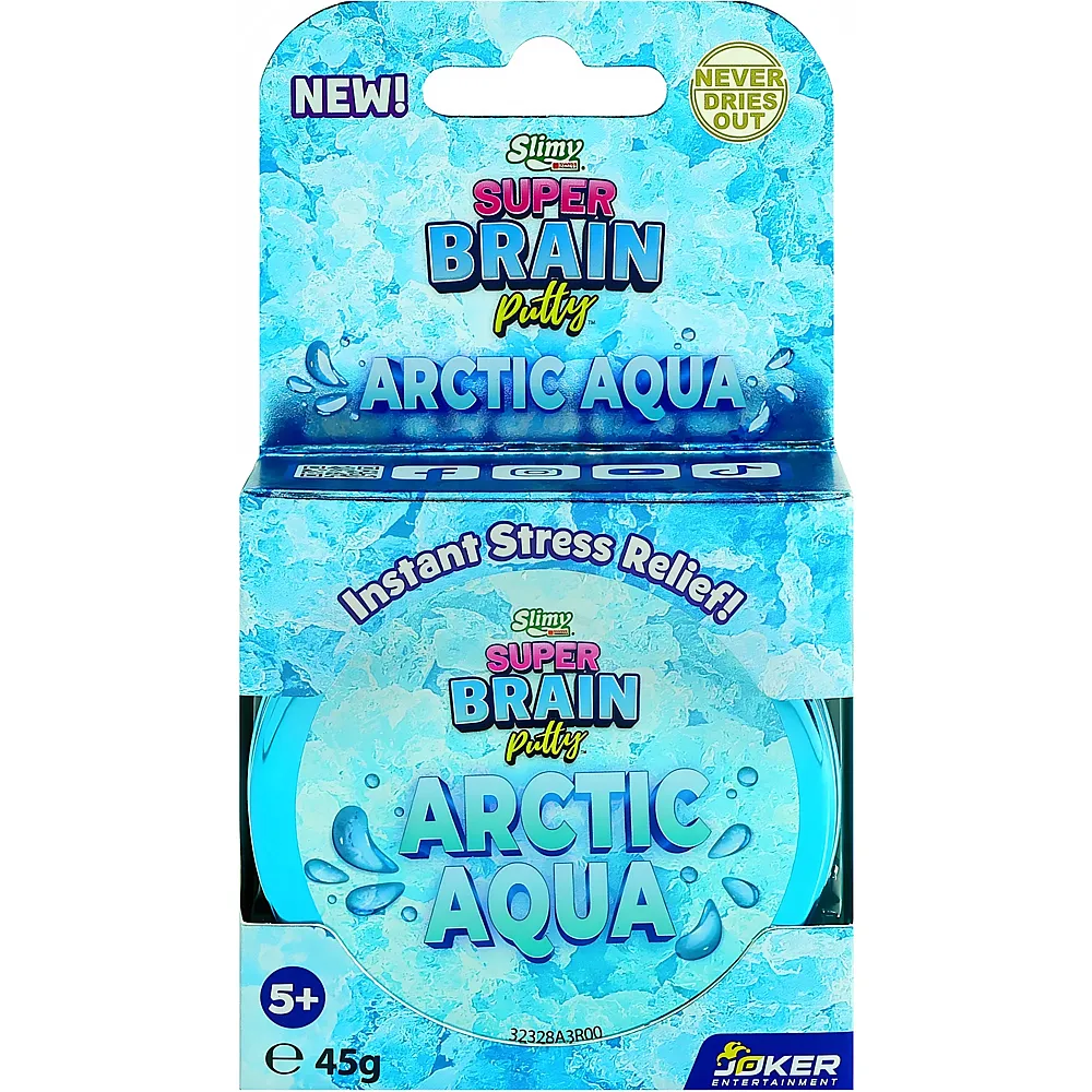 Slimy Super Brain Putty Metallic - Arctic Aqua 45g - Suche
