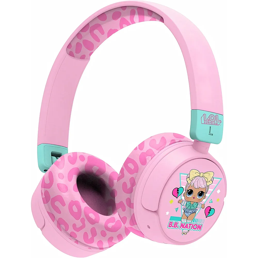 OTL Technologies LOL Surprise Kinder-Kopfh�rer mit Lautst�rkeregler und Audio-Sharing-Kabel