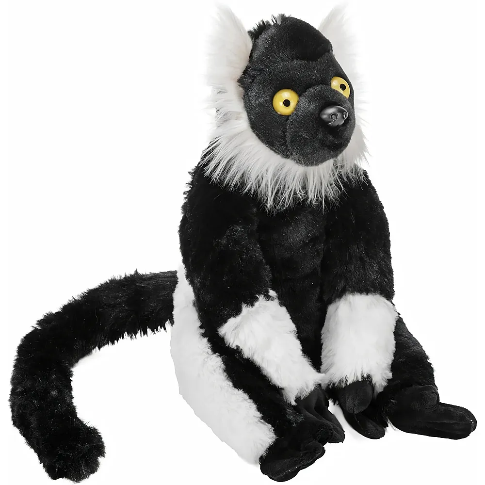 Wild Republic Rainforest Black White Raffed Lemur 30cm