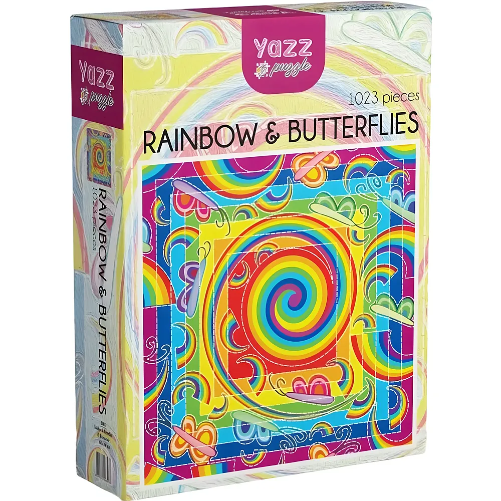 Yazz Puzzle Rainbow & Butterflies - 1023 Teile