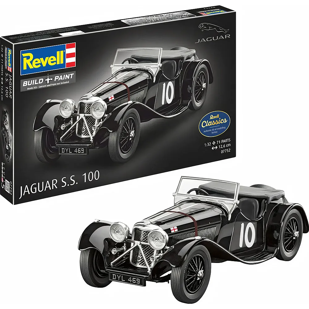 Revell Build & Paint Jaguar SS 100 - 75 Teile - Lizenzen & Themen