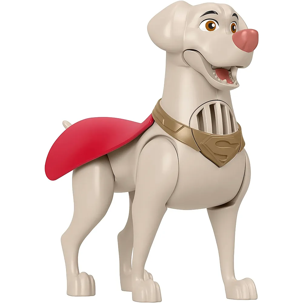 Fisher-Price DC Super Pets HJF30 - Bellender Krypto Figur, 15 cm grosser beweglicher Spielzeughund mit Ger�uschen, f�r Vorschulkinder ab 3 Jahren