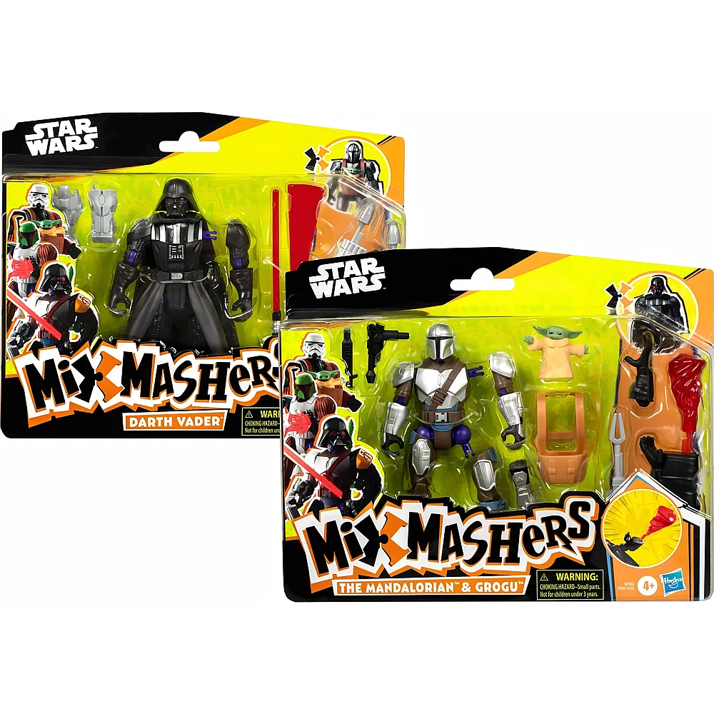 meinspielzeug - Hasbro Mixmashers Star Wars Deluxe ass. 2-fach ass., Figur ca. 14 cm, 6-8 Zubeh�rteile, ab 4 Jahren