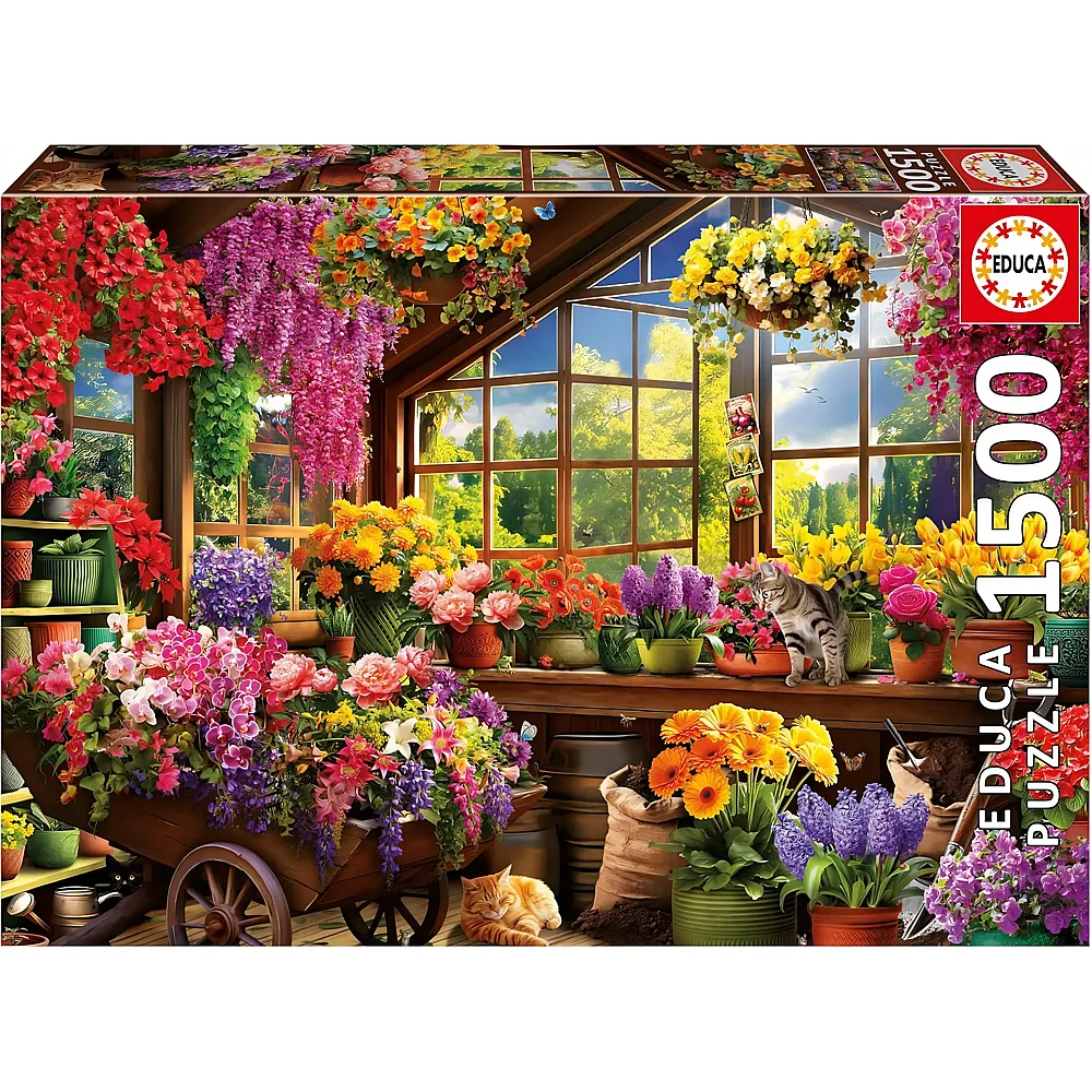 Educa Puzzle Gartenhaus - 1500 Teile