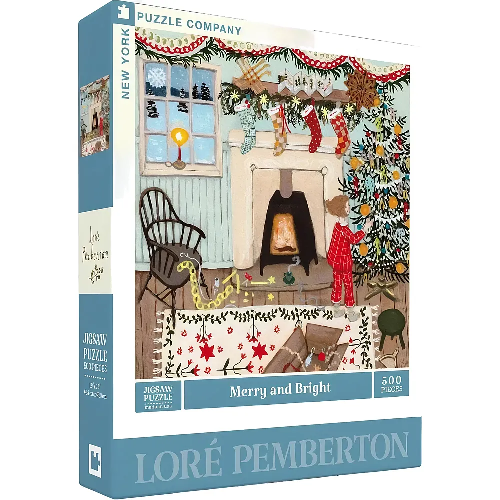 New York Puzzle Company Merry and Bright - 500 Teile