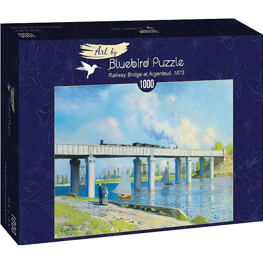 Bluebird Puzzle Claude Monet -Railway Bridge at Argenteuil, 1873 - 1000 Teile