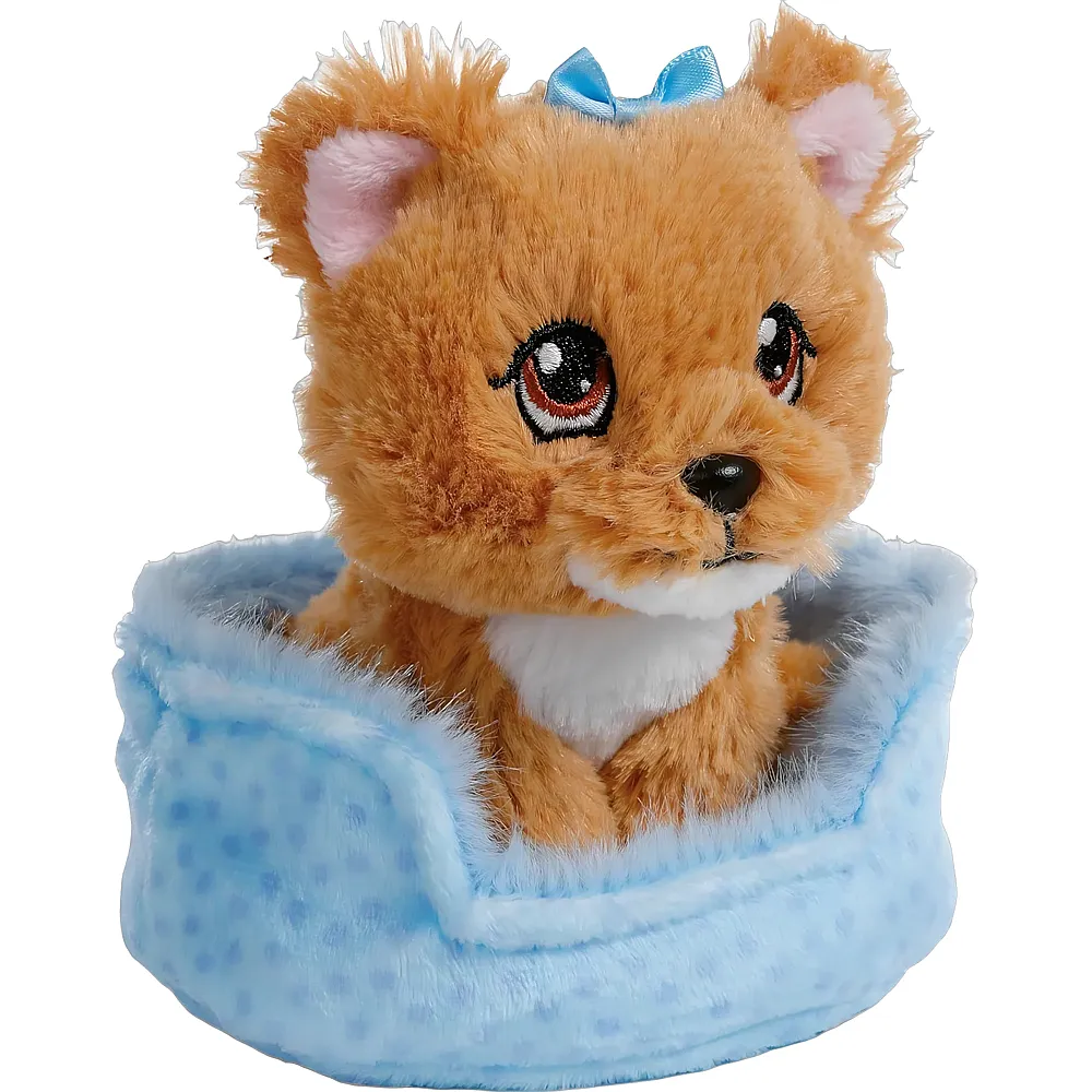 meinspielzeug - Nici Kuscheltier Hund Yorkshire im K�rbchen 12cm | Hunde Pl�sch