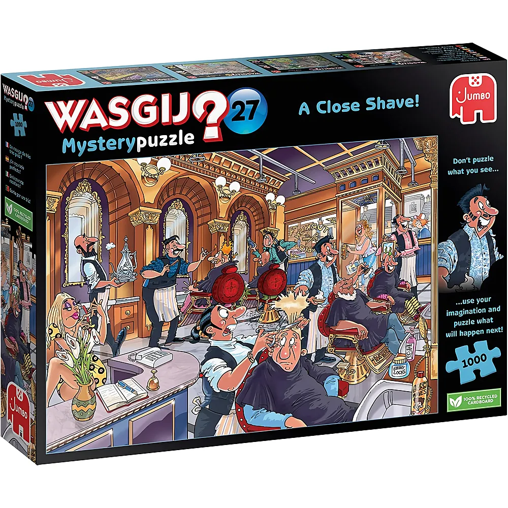 Jumbo Puzzle WASGIJ Mystery 27 - Flamme in der Pfanne - 1000 Teile - Puzzle 1000 Teile
