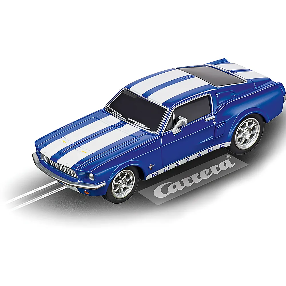 Carrera Go Ford Mustang '67 Racing Blue | Rennbahn Fahrzeuge