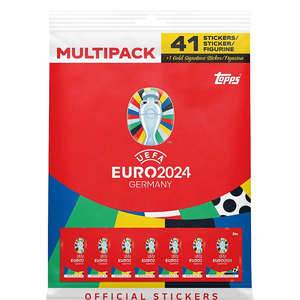 Topps Euro 2024 Sticker Multipack | Sammelkarten