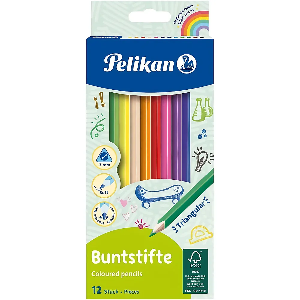 Pelikan Buntstifte dreikant
