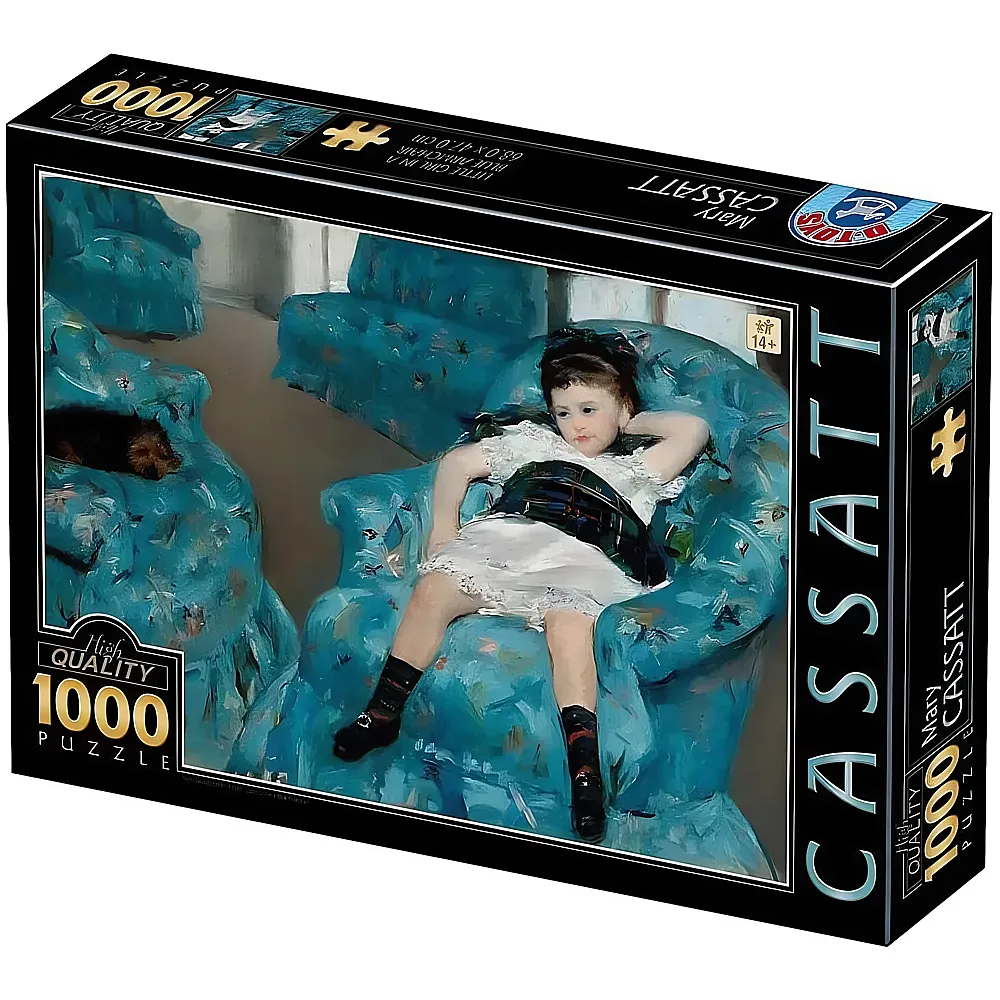 DToys Mary Cassatt Kleines M�dchen in blauem Sessel 1000Teile