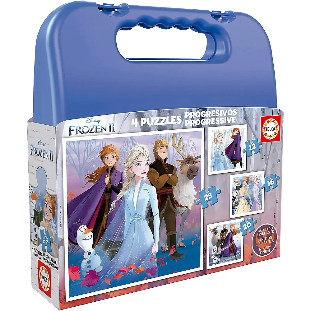 Educa Puzzle 4in1 Koffer Disney Frozen 12Teile