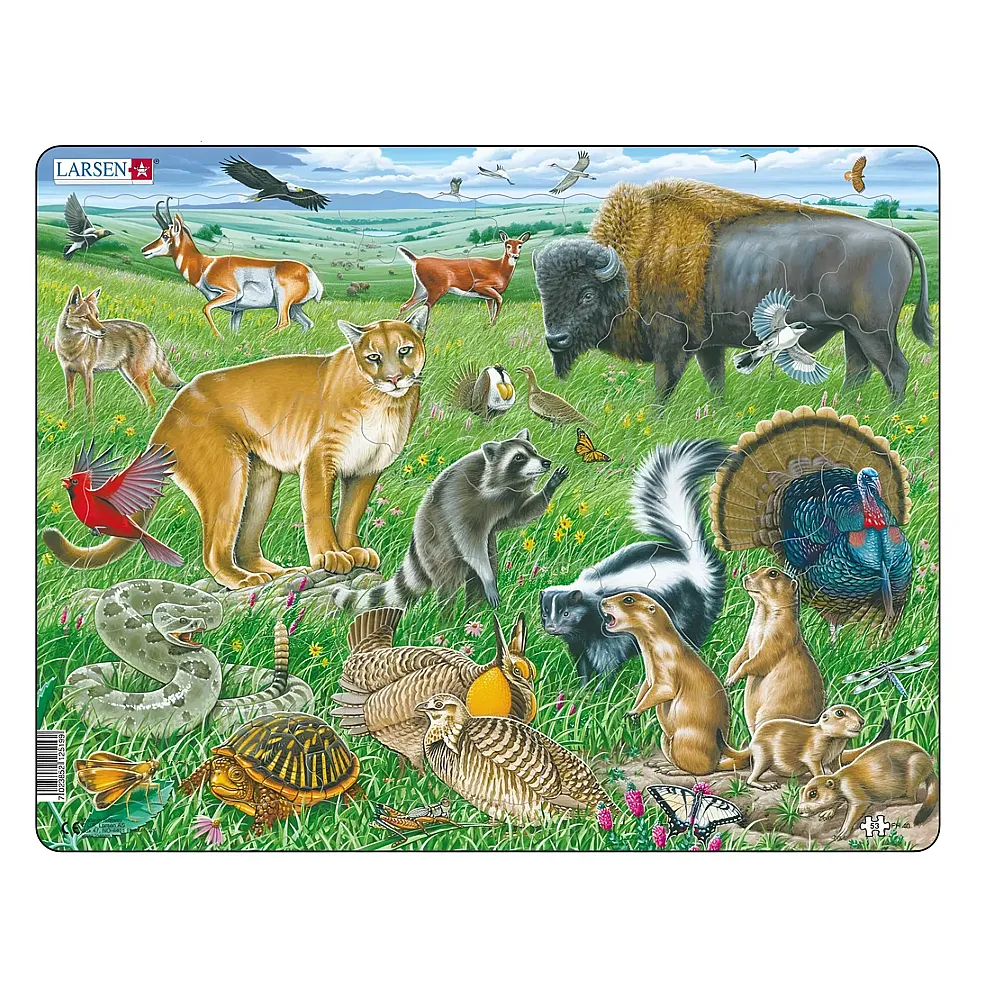 Larsen Puzzle Amerikanische Pr�rie - 53 Teile