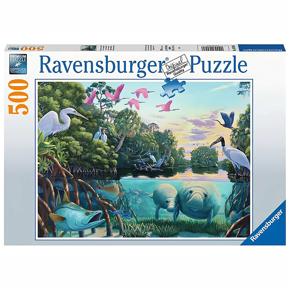 Ravensburger Puzzle Manatee Moments - 500 Teile