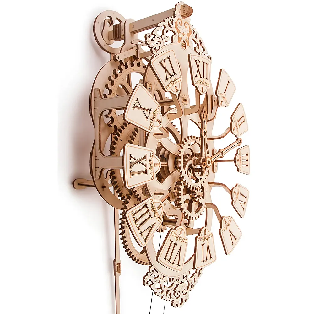 WoodTrick Bausatz Pendulum Wanduhr - 251 Teile