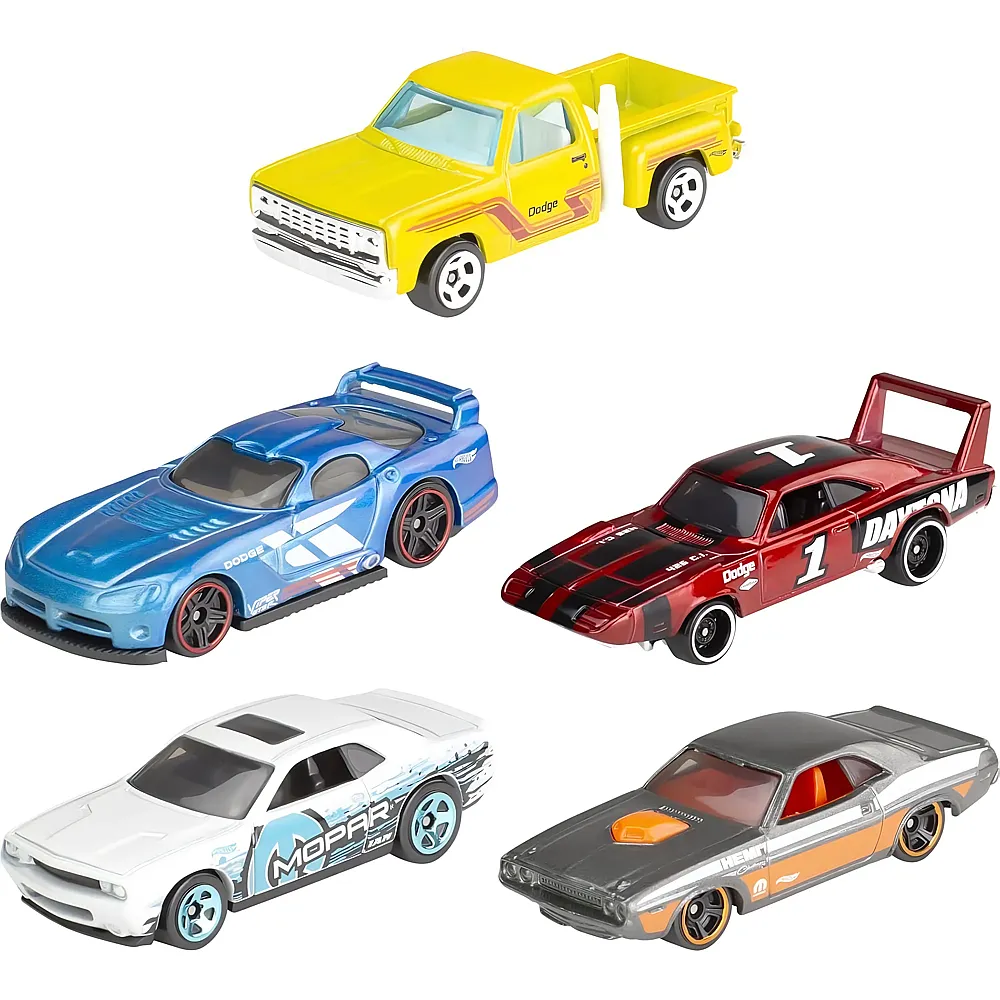 Hot Wheels 5er Geschenkset Mopar - 1:64