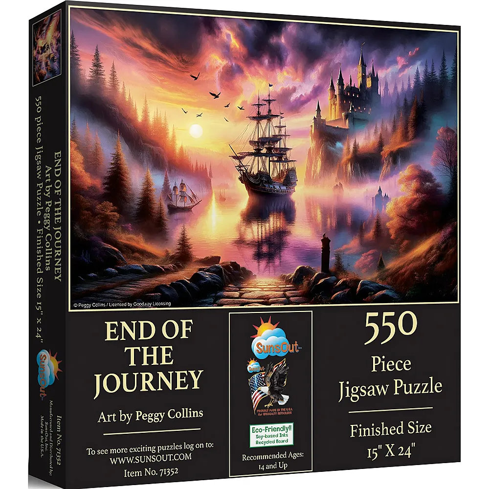 SunsOut Puzzle Peggy Collins Ende der Reise - 550 Teile