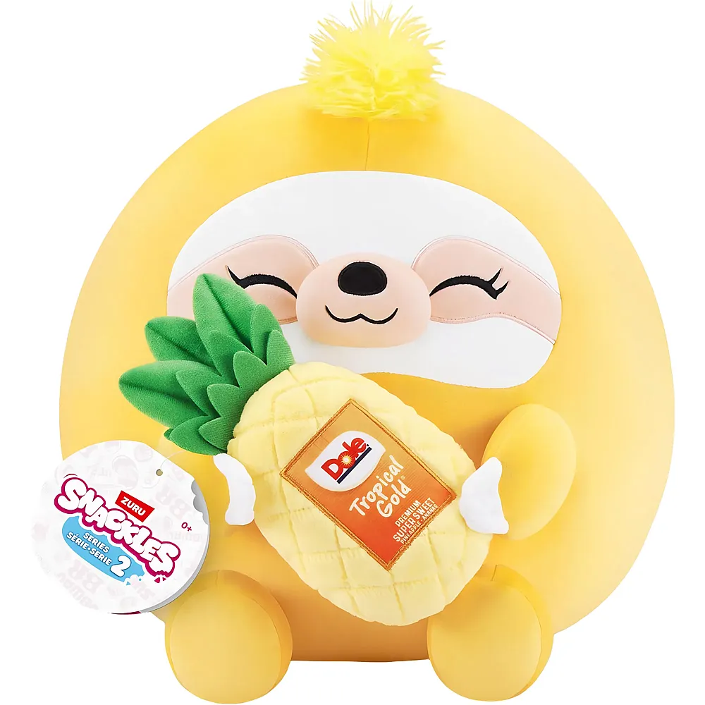 Zuru Snackles Sloth Dole Pineapple 40cm
