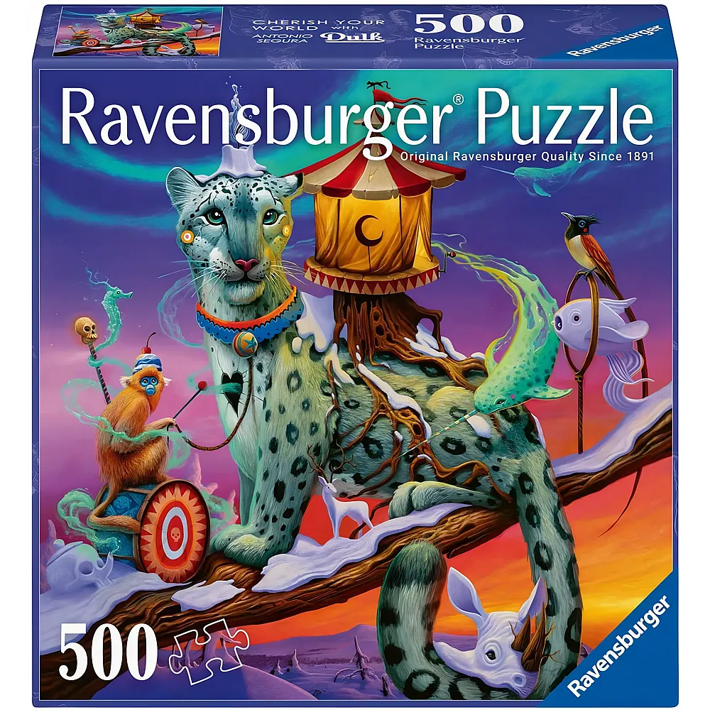 Ravensburger Boreal 500 Teile Puzzle  Mystische Tierwelt Kunst von Dulk  Eco-Conscious Imagery  Premium Qualit�t