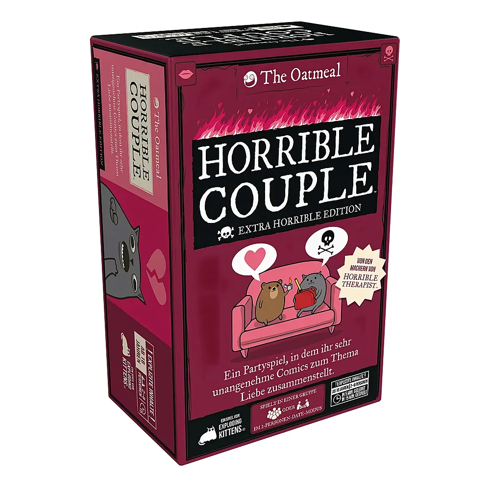 Exploding Kittens Horrible Couple extra Horrible Edition de
