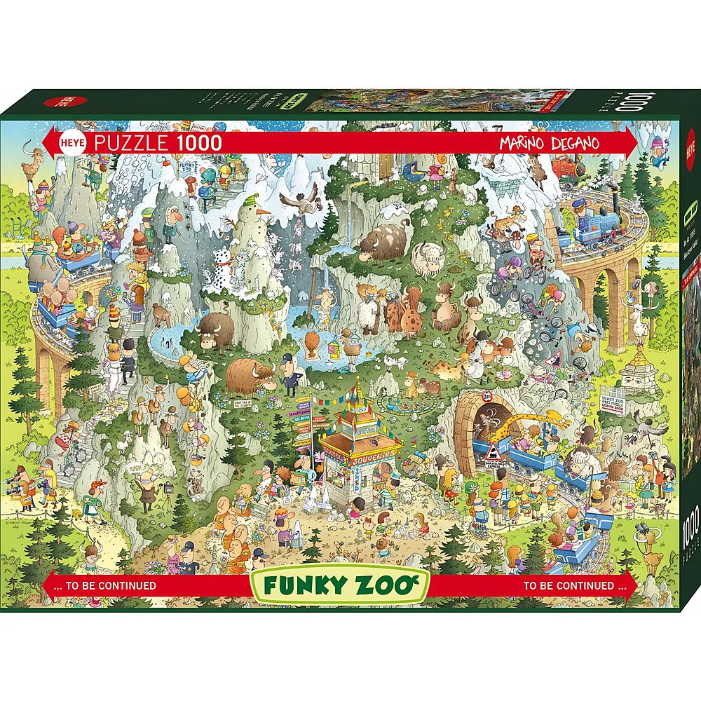 hi-yan⭐︎ meinspielzeug - Heye Puzzle Funky Zoo Himalayan Habitat 1000Teile