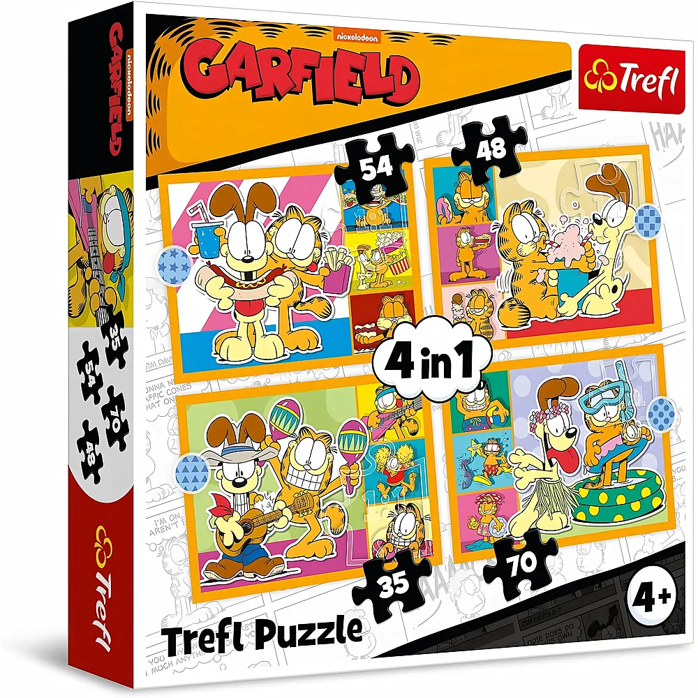 Trefl Puzzle Garfield liebt Lasagne 35Teile