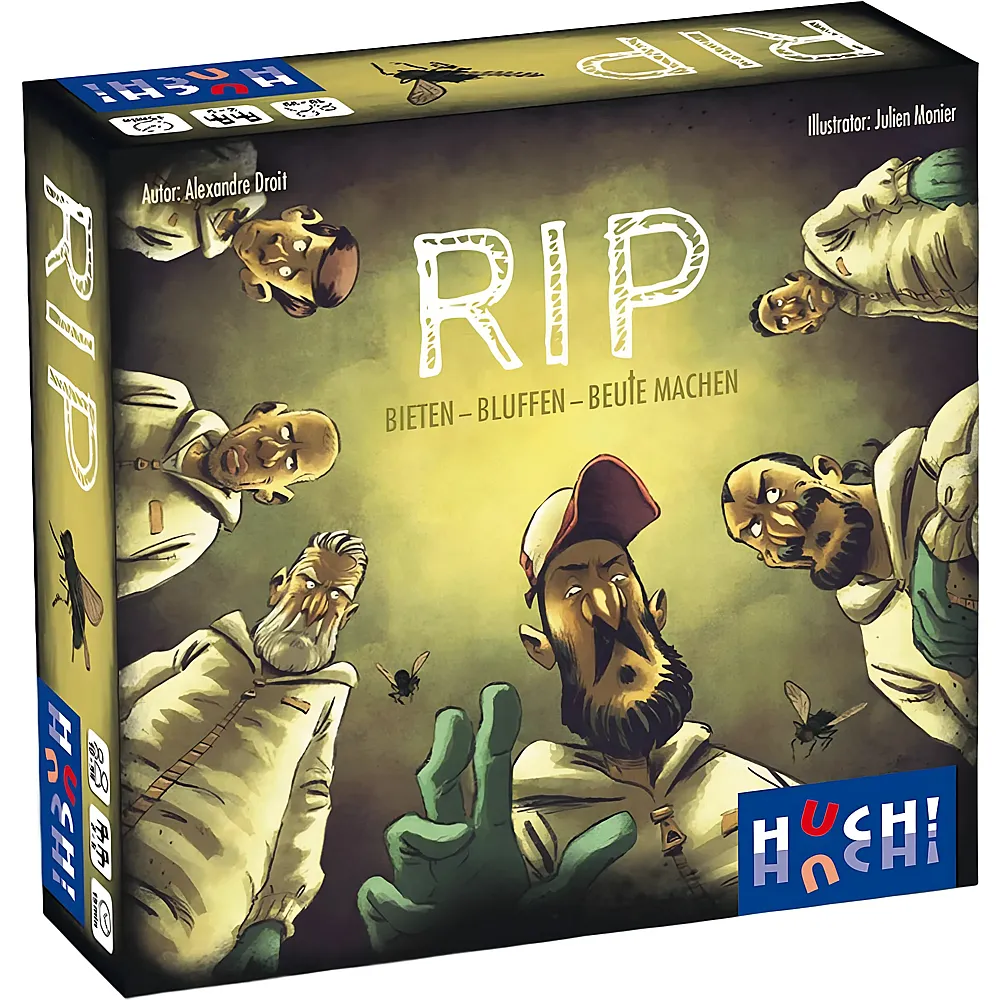 meinspielzeug - HUCH RIP - Bieten, Bluffen, Beute machen - Deutsch | Familienspiele