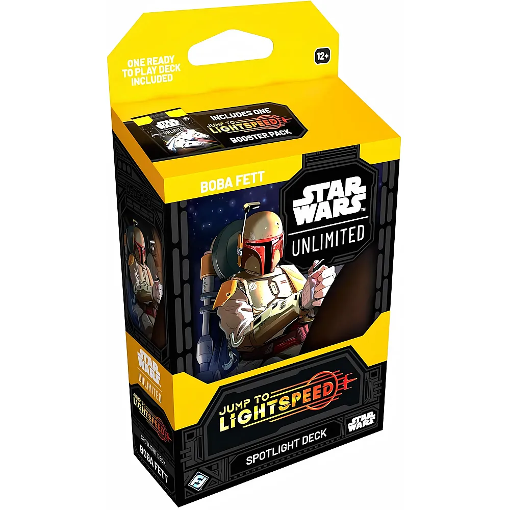 Fantasy Flight Games Star Wars: Unlimited TCG Jump to Lightspeed Spotlight-Deck Boba Fett - 50-Karten-Deck mit exklusiven Karten Alter 12+, 2+ Spieler, 20 Minuten, Englisch EN