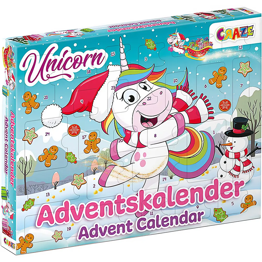 Craze Adventskalender Unicorn