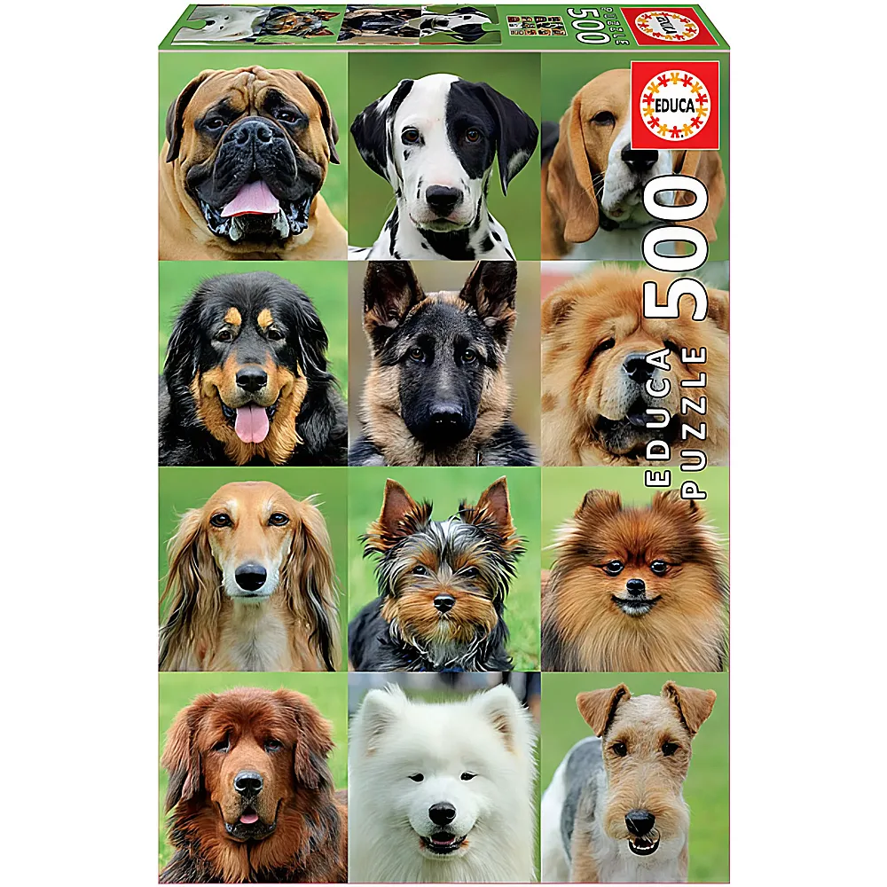 Educa Puzzle Dogs Collage 500Teile