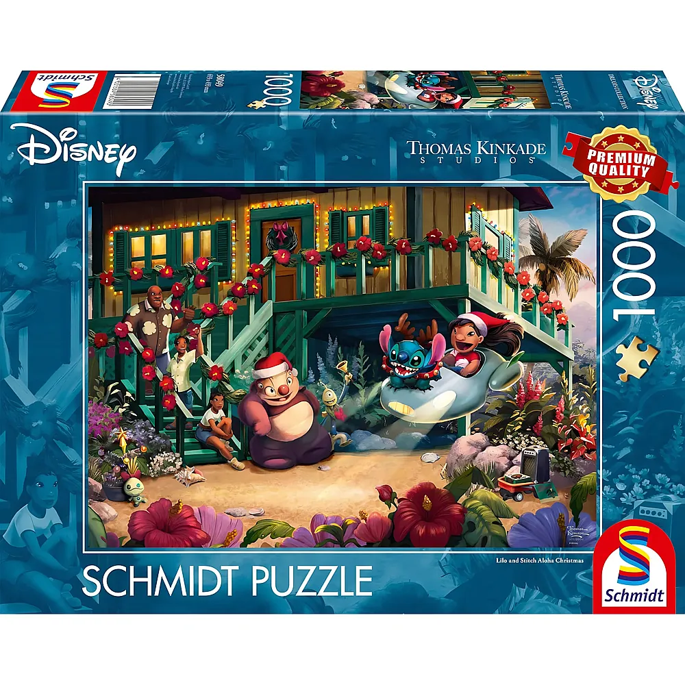 Schmidt Puzzle Thomas Kinkade Lilo & Stitch Lilo and Stitch Aloha Christmas 1000Teile