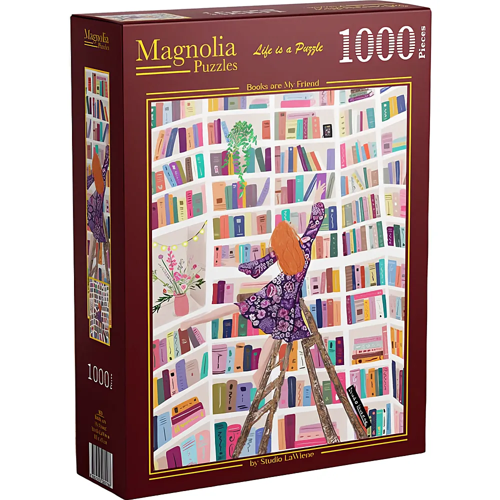 Magnolia Puzzle B�cher sind meine Freunde 1000Teile
